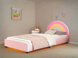 Rainbow Upholstered Twin Platform Bed