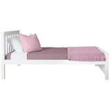 Twin Platform Bed With Slatted Headboard