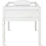 Kids Twin Loft Bed in White and Black