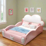 Dreamy Cloud Bed With or Without Nightstands in Pink and White