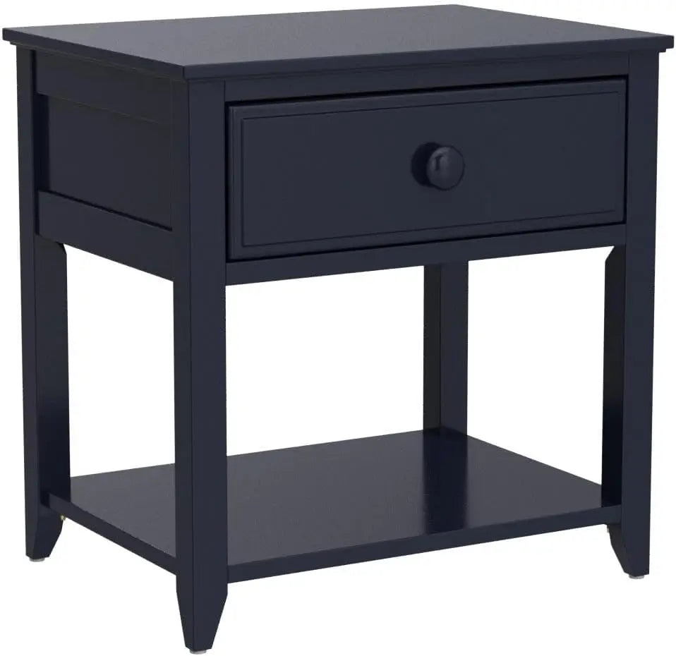 Nightstand with Drawer and Shelf in Blue