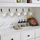 Kitchen Pantry Buffet Cabinet Hutch With Storage in White, Freestanding with Large Countertop