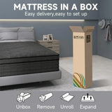 14 Inch Memory Foam Mattress in a Box - Hybrid Mattress