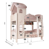 Luxury Children Bunk Beds Princess with Storage & Loft