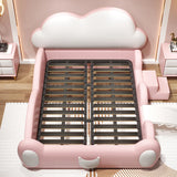 Dreamy Cloud Bed With or Without Nightstands in Pink and White