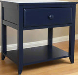 Nightstand with Drawer and Shelf in Blue