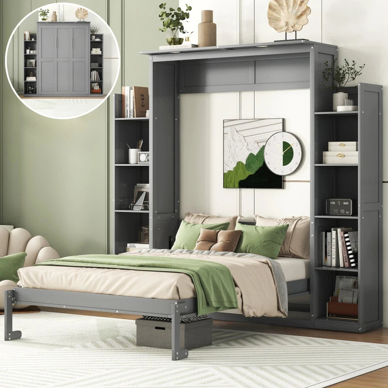 Full Size Murphy Bed That Folds Into a Cabinet - Wall Bed