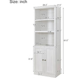 Queen Size Murphy Bed with 2 Side Cabinet Storage Shelves & USB Ports