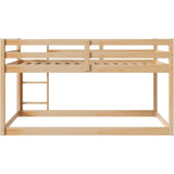 Twin Over Twin Low Bunk Bed