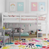 Twin Loft Bed in White